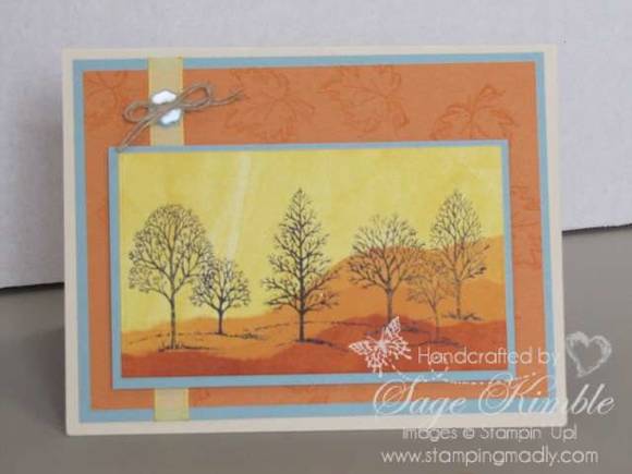 BIRTHDAY HANDMADE CARD MOOSE STAMPIN UP WALK IN THE WILD LOVELY AS A TREE 