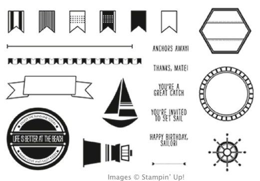Click here to order Settin' Sail photopolymer stamp set from my Online Stampin' Up! Store